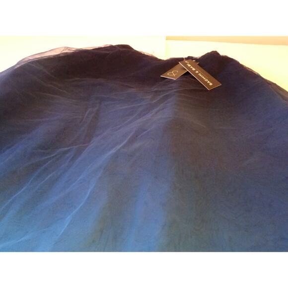 Sachin + Babi Maxine Skirt Blue Ombre Tulle Layered A Line Skirt XS/S NWT 498 - Picture 3 of 5